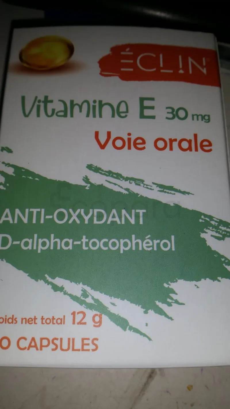 ECLIN VITAMINE E BOITE DE 30 CAPSULES