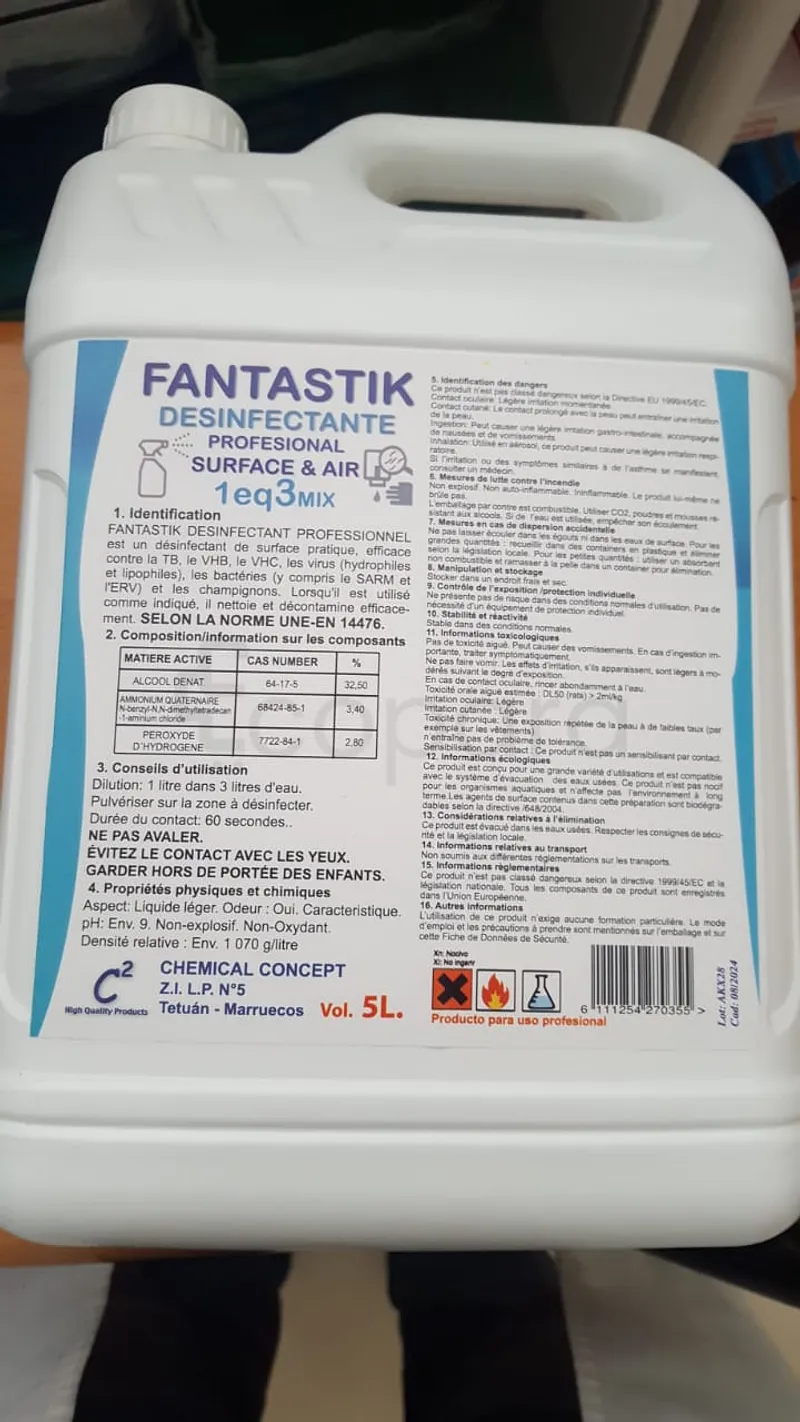 FANTASTIK DESINFECTANTE 1EQ3MIX 5L