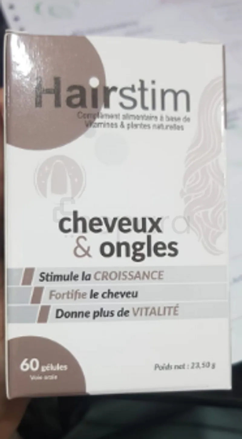 HAIRSTIM CHEVEUX & ONGLES BOITE DE 60 GELULES