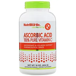 NUTRIBIOTIC IMMUNITY ASCORBIC ACID VITE C POUDRE 454G
