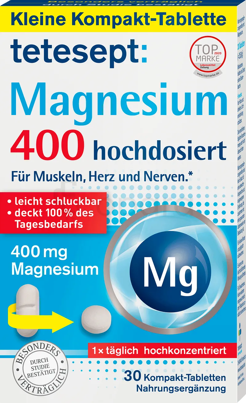 TETESEPT MAGNESIUM 400 BOITE DE 30 COMPRIMES