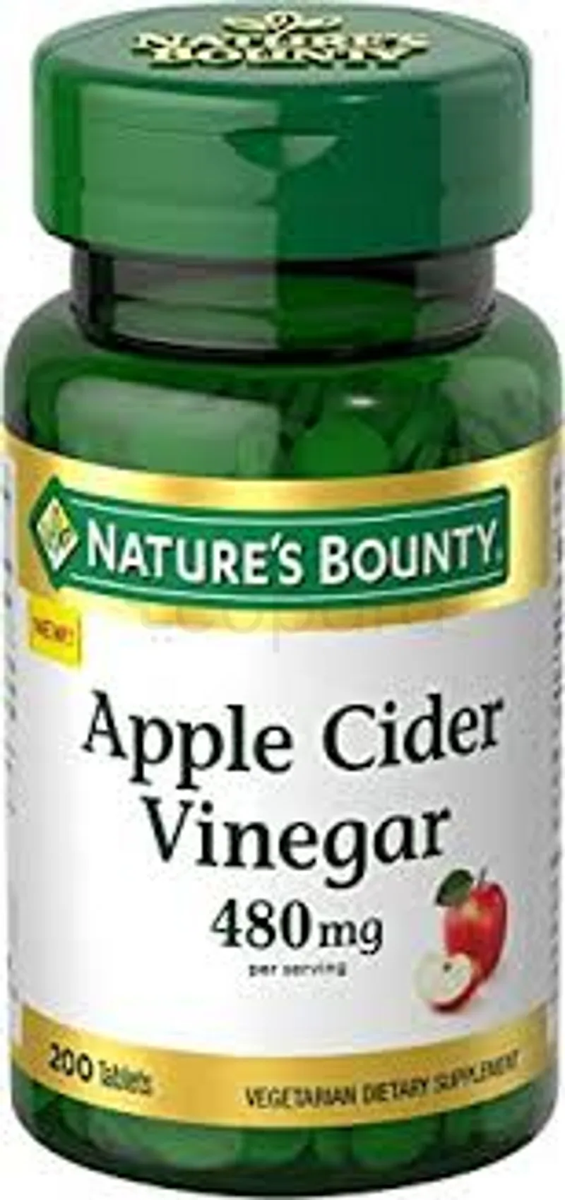 NATURE'S BOUNTY APPLE CIDER VINEGAR 480MG BOITE DE 200