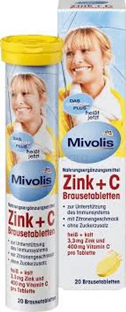 DAS GESUNDE MIVOLIS ZINK + C BOITE DE 20 COMPRIMES