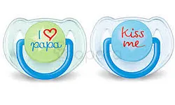 AVENT SUCETTES ORTHODONTIQUES 6-18MOIS BLEU ET VERT BOITE DE 2 REFERENCE SCF172/70