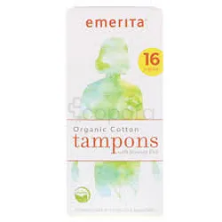 EMERITA ORGANIC COTTON TAMPONS BOITE DE 16