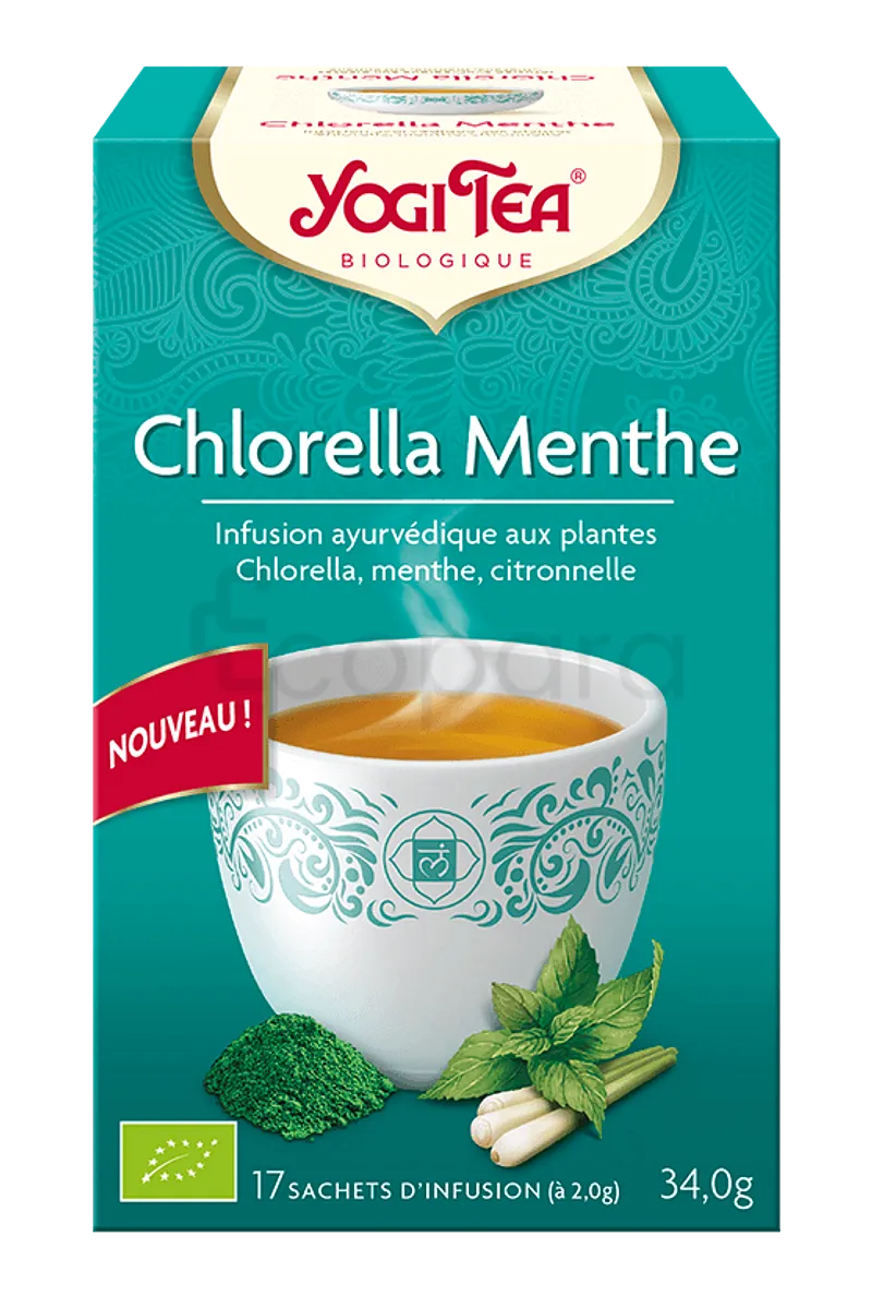 YOGI TEA CHLORELLA MENTHE BOITE DE 17 SACHETS