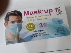 MASK'UP MASQUES DE PROTECTION 3 PLIS BOITE DE 10