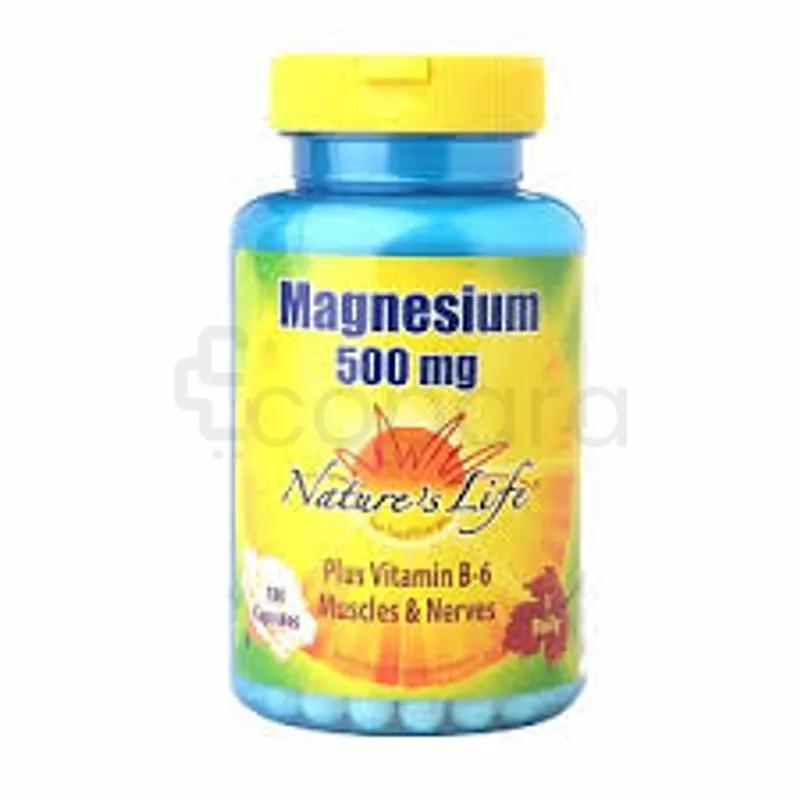 NATURE'S LIFE MAGNESIUM 500MG BOITE DE 100 CAPSULES