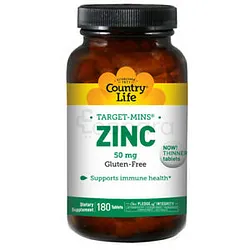 COUNTRY LIFE ZINC 50MG BOITE DE 180 COMPRIMES