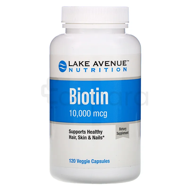 LAKE AVENUE NUTRITION BIOTIN 10000MG BOITE DE 120 CAPSULES