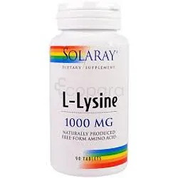SOLARAY L-LYSINE 1000MG BOITE DE 90 COMPRIMES
