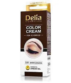 DELIA COLOR CREAM EYEBROW DARK BROWN NUMERO 3.0 15ML