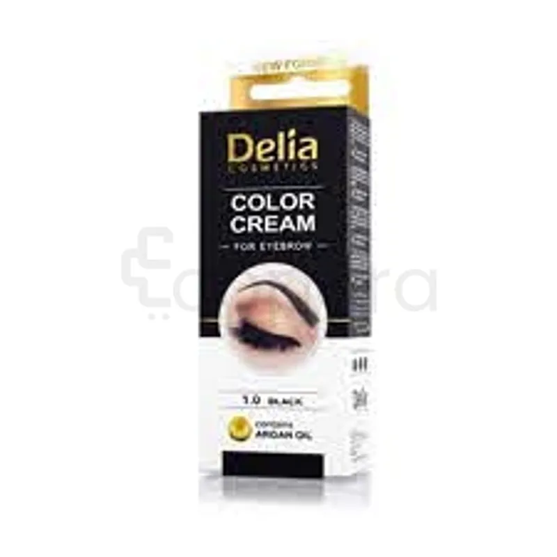 DELIA COLOR CREAM EYEBROW NUMERO 1.0 BLACK 15ML