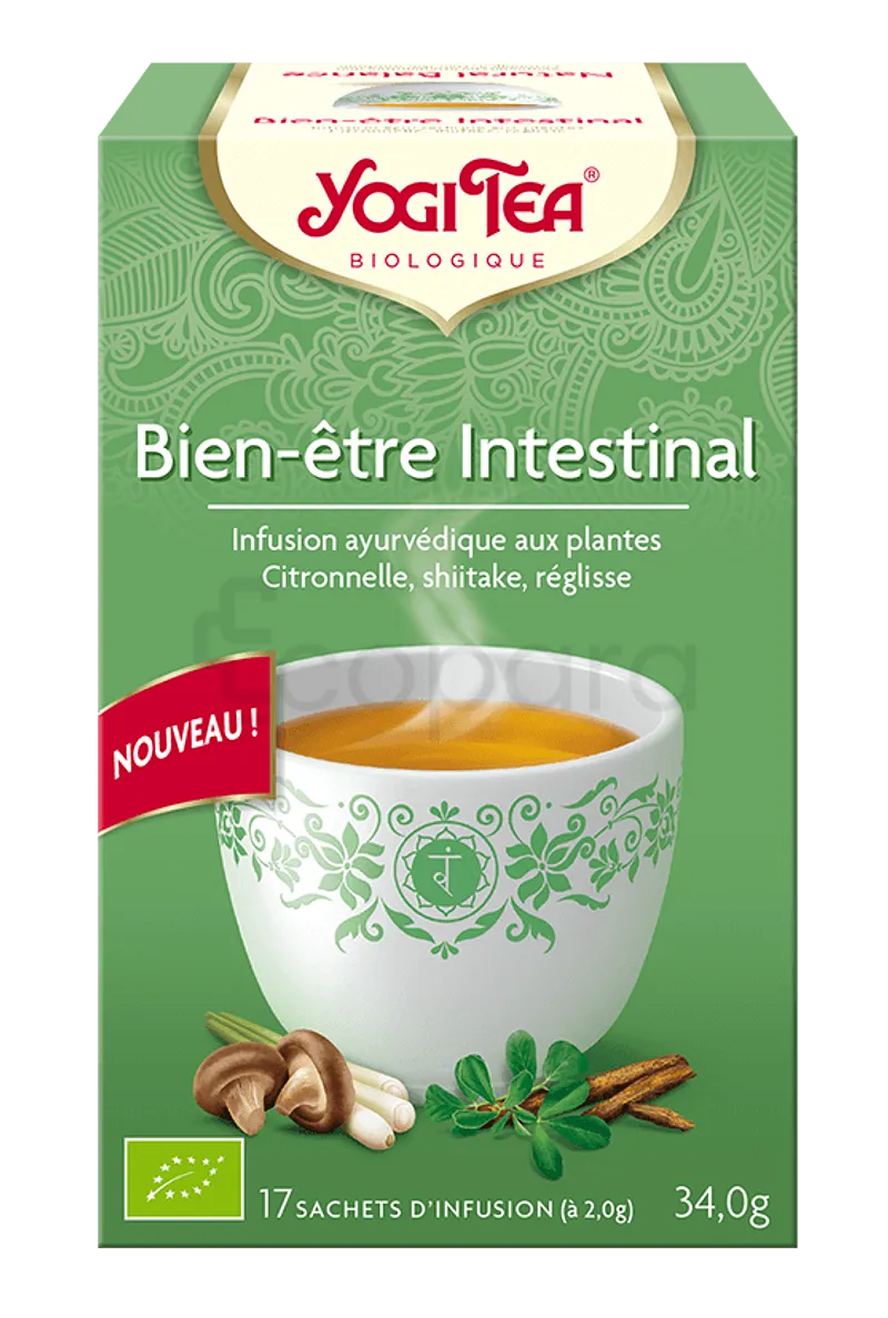 YOGI TEA BIEN ETRE INTESTINAL BOITE DE 17 SACHETS