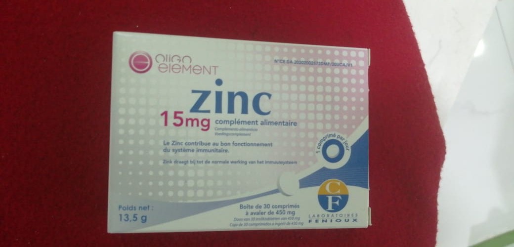 FENIOUX OLIGO ELEMENT ZINC 15MG BOITE DE 30 COMPRIMES