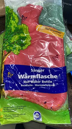 SANGER BOUILLOTTE HOT WATER BOTTLE ROSE REFERENCE 13304