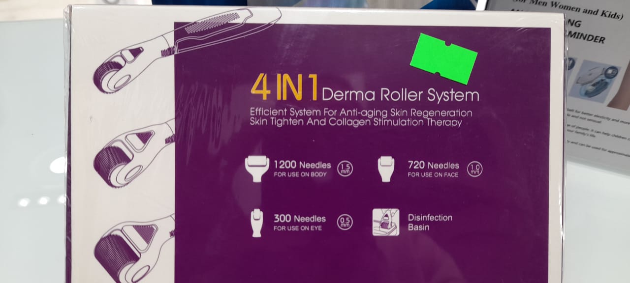 DERMA ROLLER SYSTEM 4IN1 CORPS VISAGE YEUX ET BASSIN