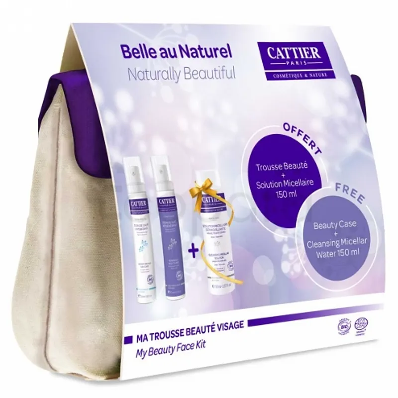 CATTIER BELLE AU NATUREL NATURALLY BEAUTIFUL TROUSSE BEAUTE VISAGE