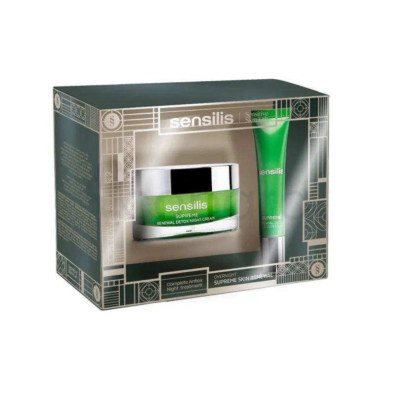 SENSILIS COFFRET SUPREME RENEWAL DETOX NIGHT 50ML + EYE CONTOUR 15ML