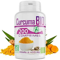 GPH DIFFUSION CURCUMA BIO 400MG BOITE DE 200 COMPRIMES
