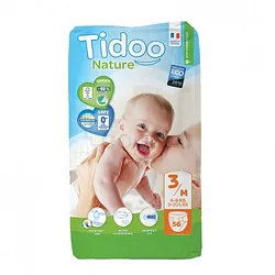 TIDOO COUCHES NEWBORN T3 TAILLE M 4-9KG BOITE DE 56
