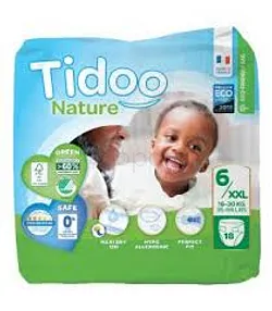 TIDOO COUCHES NEWBORN T6 TAILLE XXL 16-30KG BOITE DE 18
