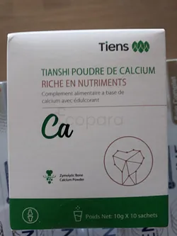 TIENS TIANSHI POUDRE DE CALCIUM RICHE EN NUTRIMENTS BOITE DE 10 SACHETS