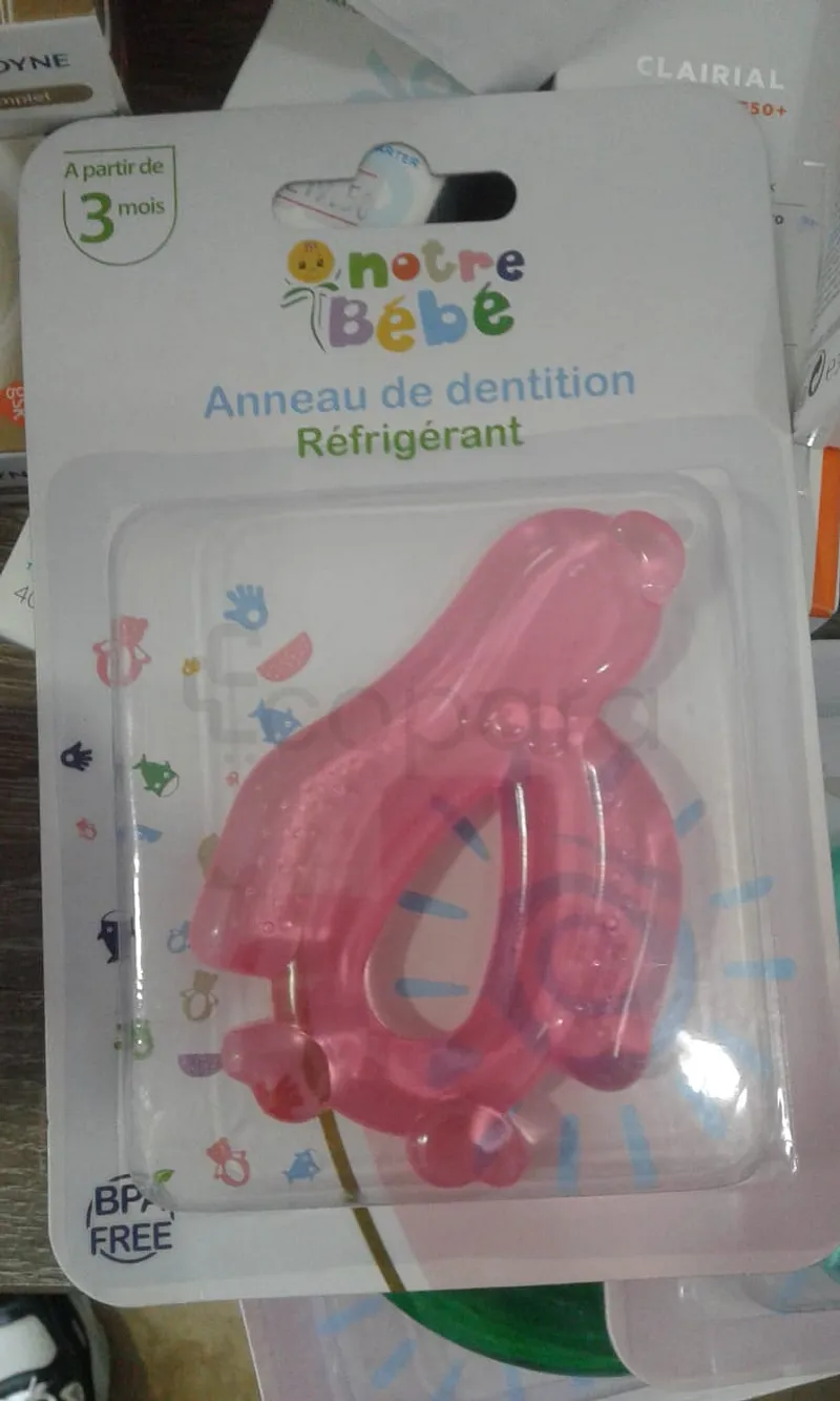 NOTRE BEBE ANNEAU DE DENTITION DAUPHIN ROSE REFERENCE BD253B
