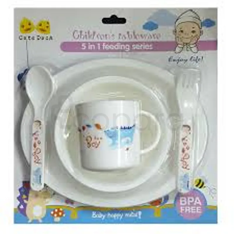 CUTE DUCK CHILDREN'S TABLEWAR 5 IN 1 FEEDING SERIES REFERENCE 8501
