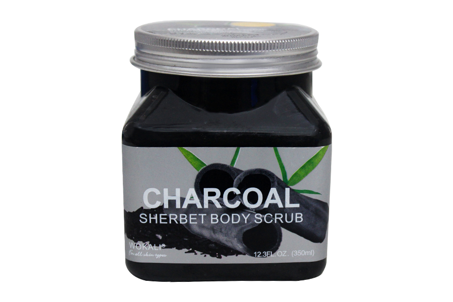 WOKALI CHARCOAL SHERBET BODY SCRUB 350ML