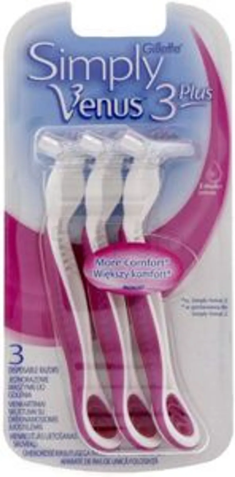 GILLETTE SIMPLY VENUS 3 PLUS DISPOSABLE BOITE DE 3