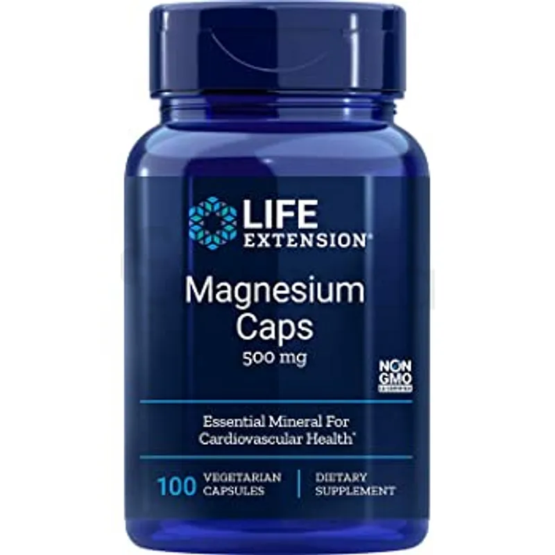 LIFE EXTENSION MAGNESIUM CAPS 500MG BOITE DE 100 GELULES