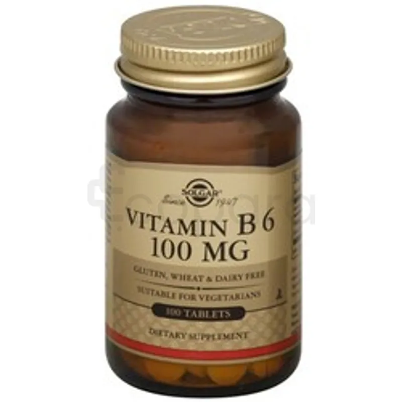 SOLGAR VITAMIN B6 100MG BOITE DE 100 COMPRIMES