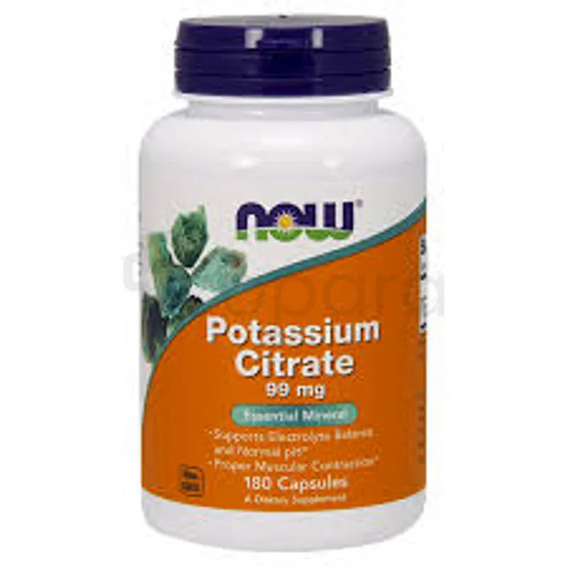 POTASSIUM CITRATE 99MG BOITE DE 180 CAPSULES