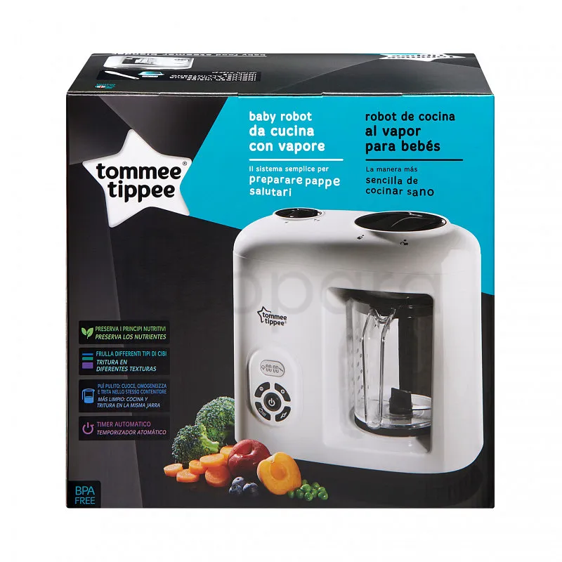TOMMEE TIPPEE ROBOT DE COCINA AL VAPOR ROBOT CUISEUR MIXEUR VAPEUR REFERENCE TP662558