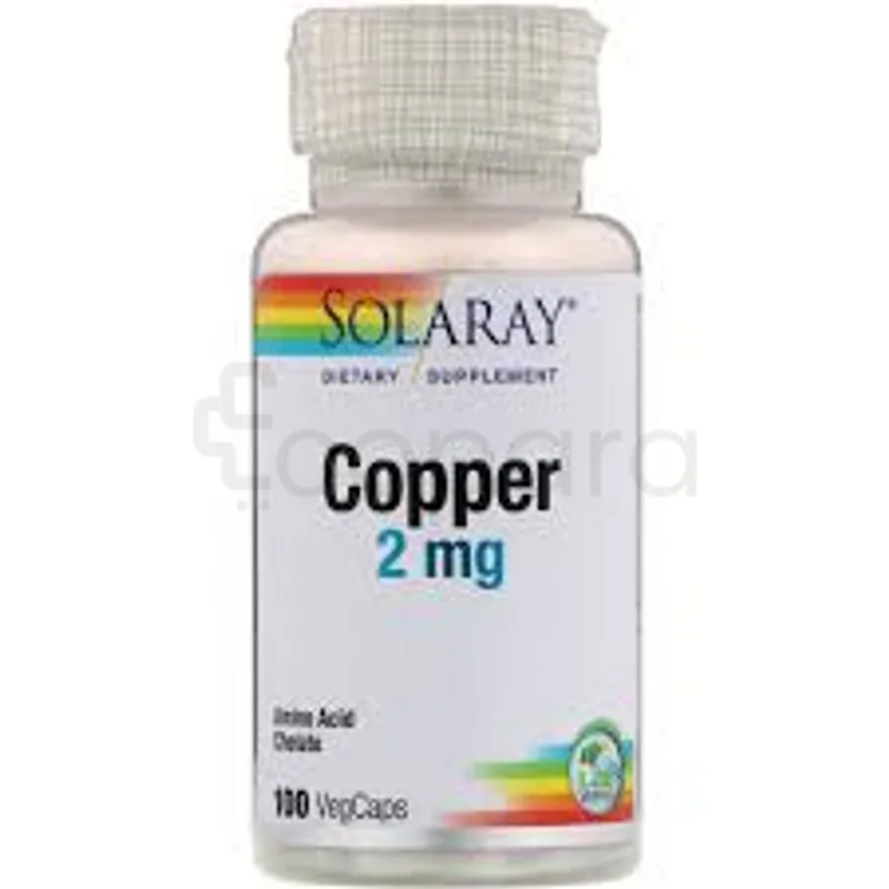 SOLARAY COPPER 2MG BOITE DE 100 CAPSULES