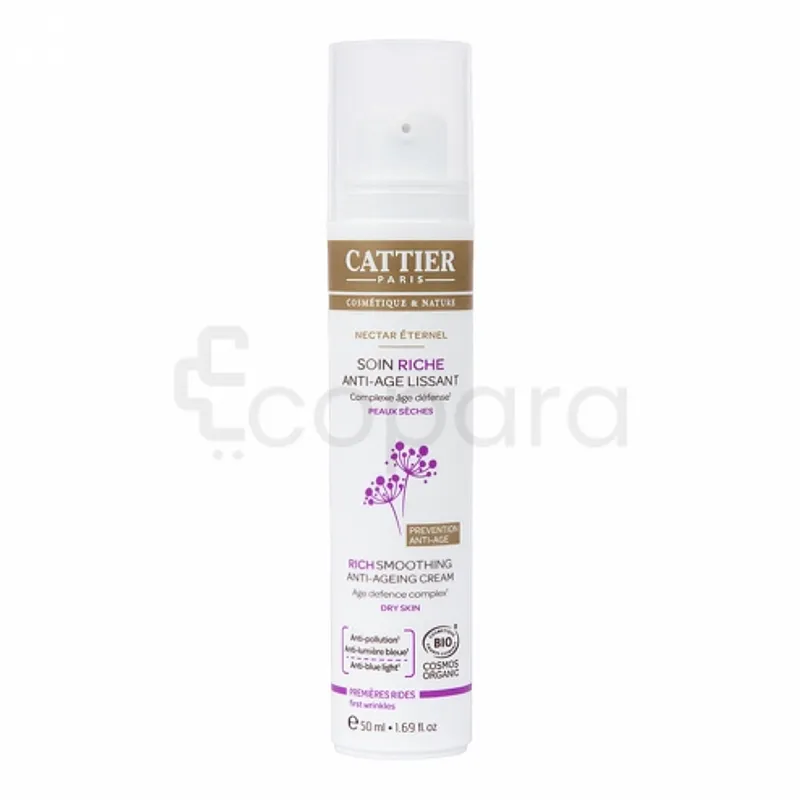 CATTIER SOIN RICHE ANTI-AGE NECTAR ETERNEL PEAUX SECHE 50ML