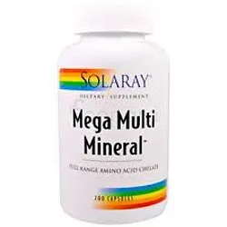 SOLARAY MEGA MULTI MINERAL BOITE DE 200 CAPSULES