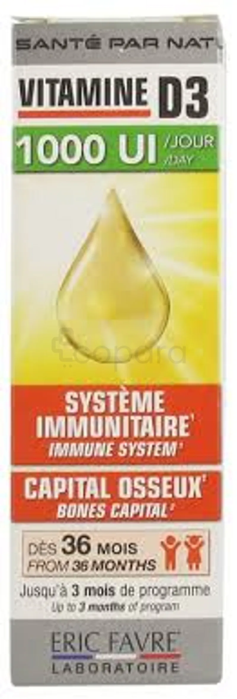 ERIC FARVE VITAMINE D3 1000UI 20ML