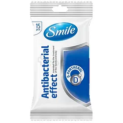 SMILE LINGETTES ANTIBACTERIAL EFFECT BOITE DE 15