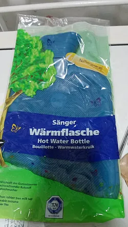 SANGER BOUILLOTTE NATURGUMMI HOT WATER BOTTLE BLEU REFERENCE 303
