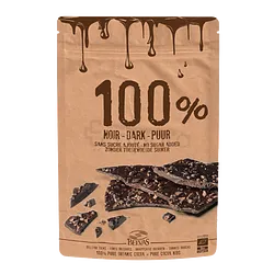BELVAS CHOCOLAT NOIR 100% SANS SUCRE 80G