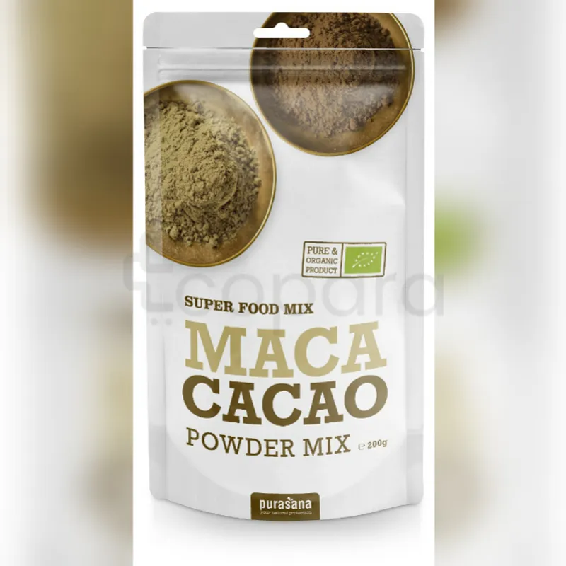 PURASANA MELANGE DE POUDRE MACA, DE CACAO DE LUCUMA 200G REFERENCE PURASU07