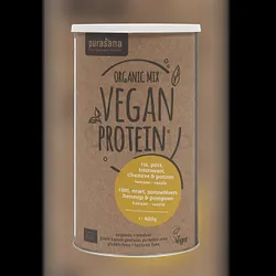 PURASANA PROTEINES VEGETALES POIS RIZ TOURNESOL CHANVRE POTIRON BANANE VANILLE 400G REFERENCE PROTPM06