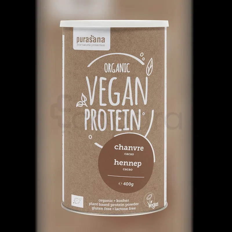 PURASANA PROTEINES VEGETALES CHANVRE CACAO 400G REFERENCE PROTPP04
