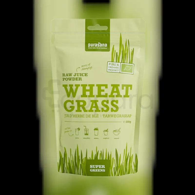 PURASANA POUDRE DE JUS D'HERBE DE BLE 200G REFERENCE PURASG02