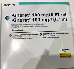 KINERET 100MG/0.67ML BOITE DE 7 SERINGUES
