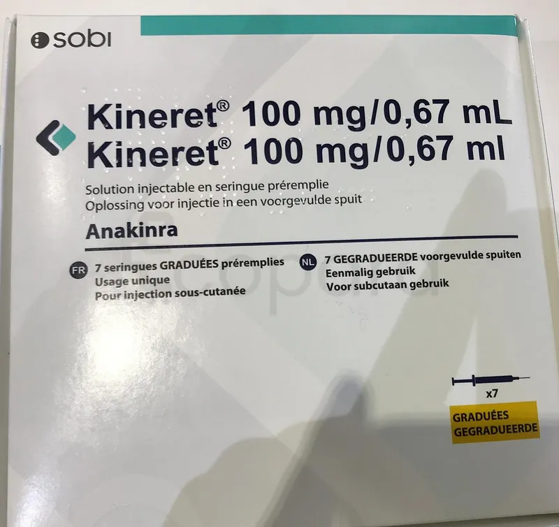 KINERET 100MG/0.67ML BOITE DE 7 SERINGUES