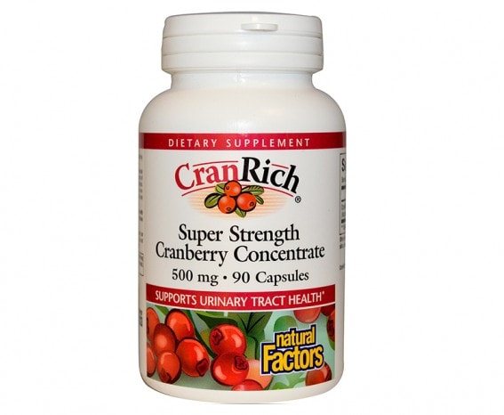 NATURAL FACTORS CRANRICH SUPER STRENGTH 500MG BOITE DE 90 CAPSULES