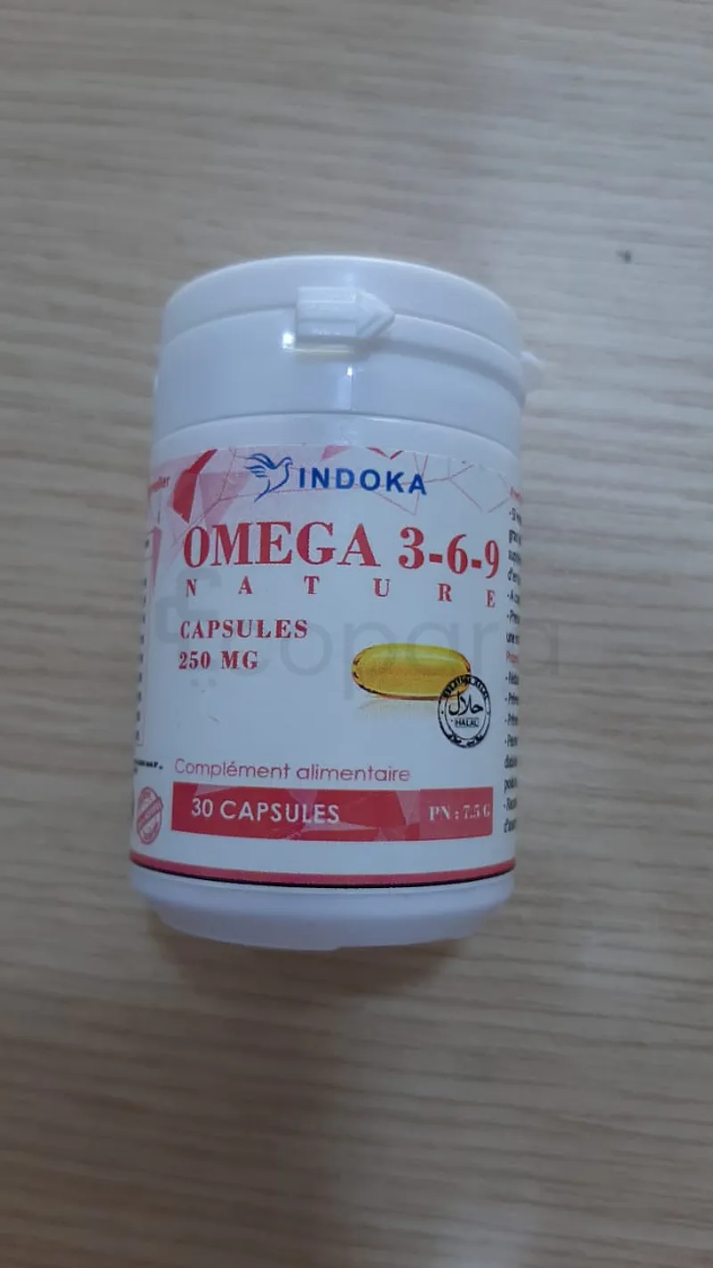 INDOKA BIO OMEGA 3-6-9 250MG BOITE DE 30 CAPSULES